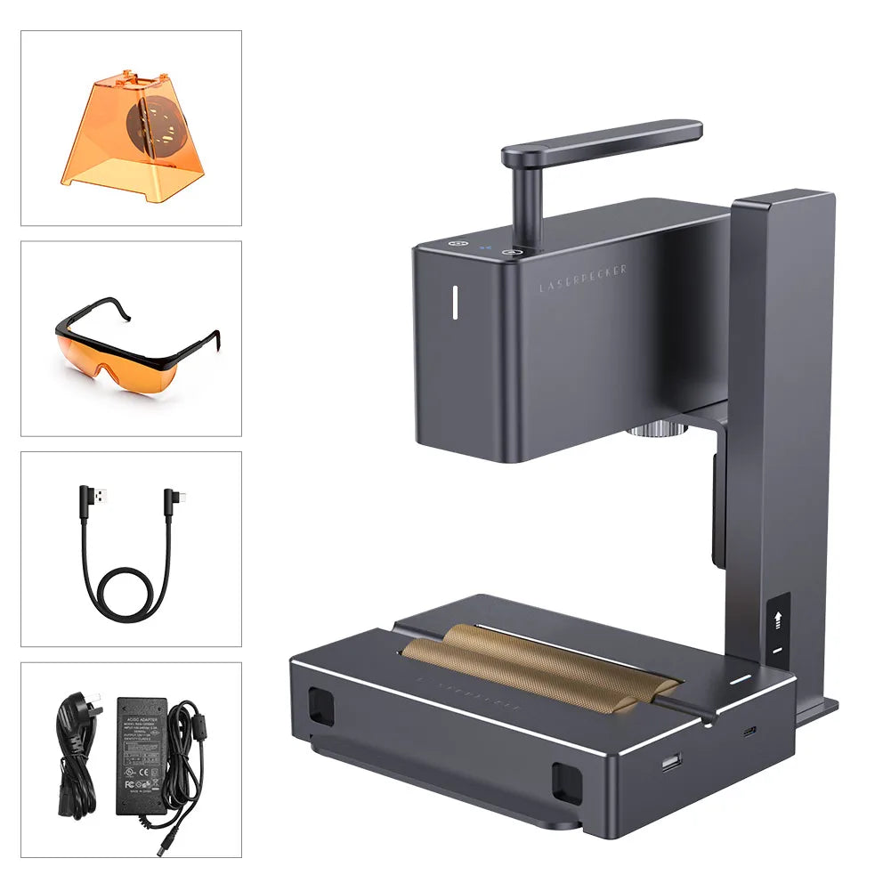 LaserPecker 2 Laser Engraver Portable Wood Engraving Machine DIY Logo Printer Wood Graver Art Making Laser Engraving Machine
