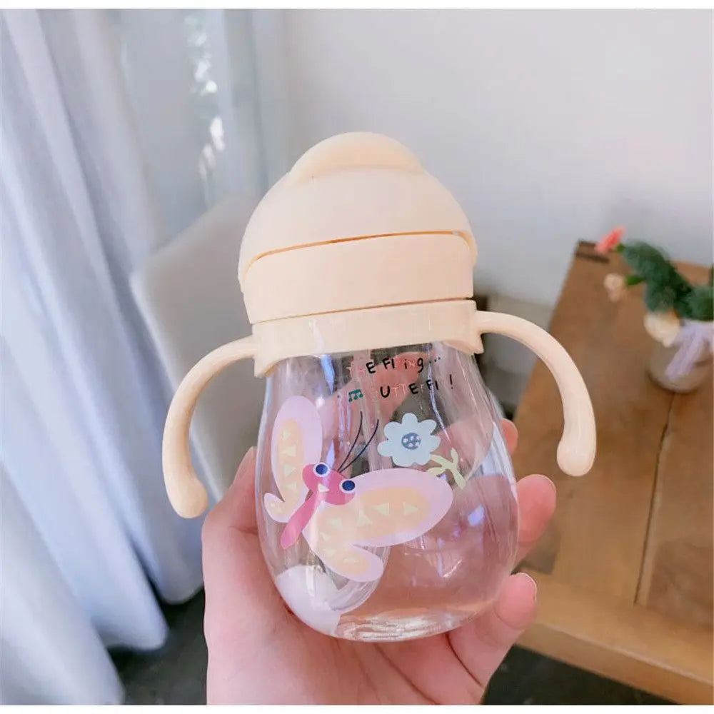 350 ML Children Portable Straw Drinkware Sports Travel Drinking Bottles Water Cup Cute Cartoon Water Bottle Outdoor