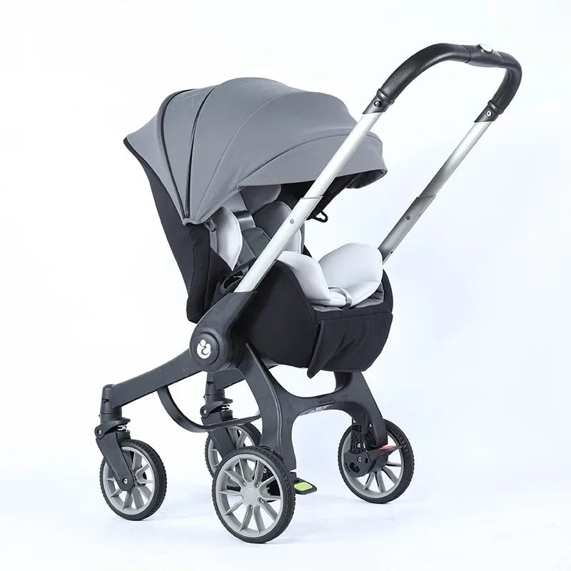 4-in-1 baby two-way stroller Multifunctional newborn baby stroller 3in1 Foldable Basket type seat baby carriage