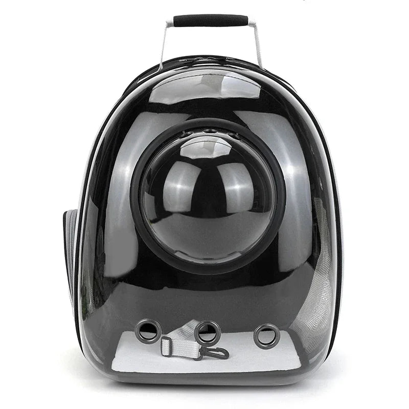 SpaceCapsule Transparent Pet Backpack Carrier Lightweight Portable Breathable Foldable for Cats Dogs Outdoor Travel Adventure