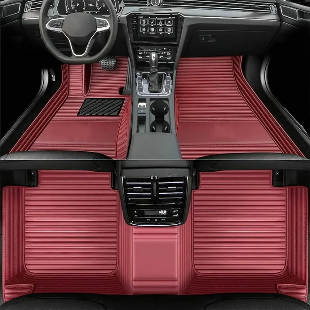 7 Seats Car Floor Mats For Mitsubishi Outlander 2022 2023 2024 2025 2026 Auto Leather Full Set Carpet Pads Vehice Foot Mat Rugs