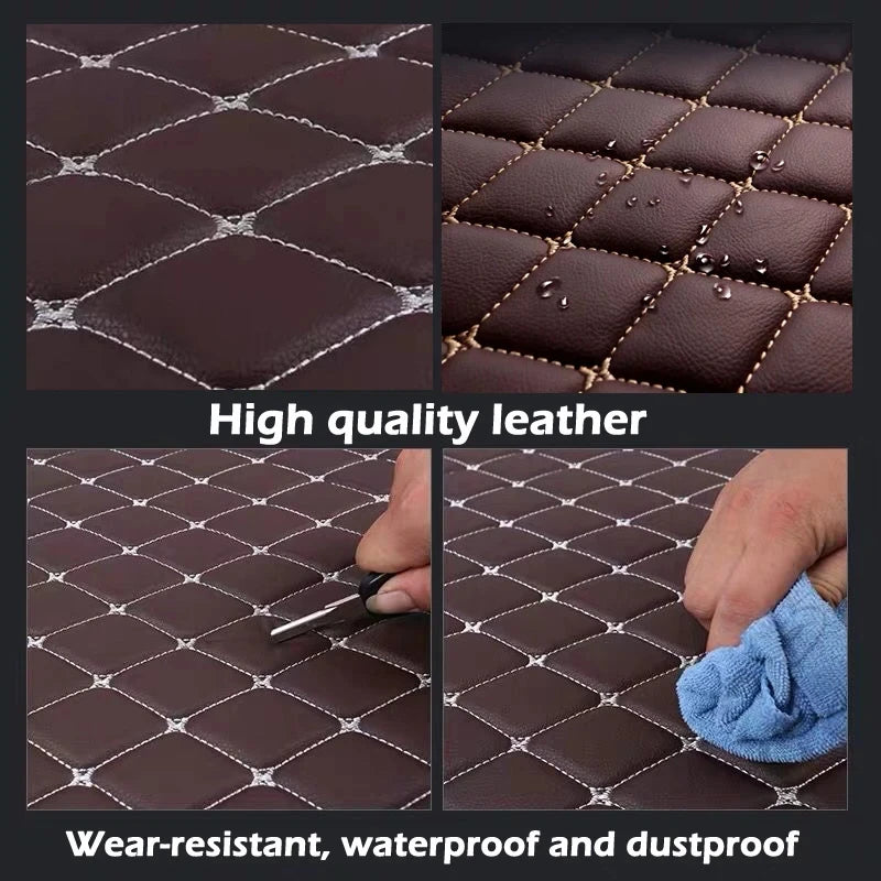 7 Seats Car Floor Mats For Mitsubishi Outlander 2022 2023 2024 2025 2026 Auto Leather Full Set Carpet Pads Vehice Foot Mat Rugs