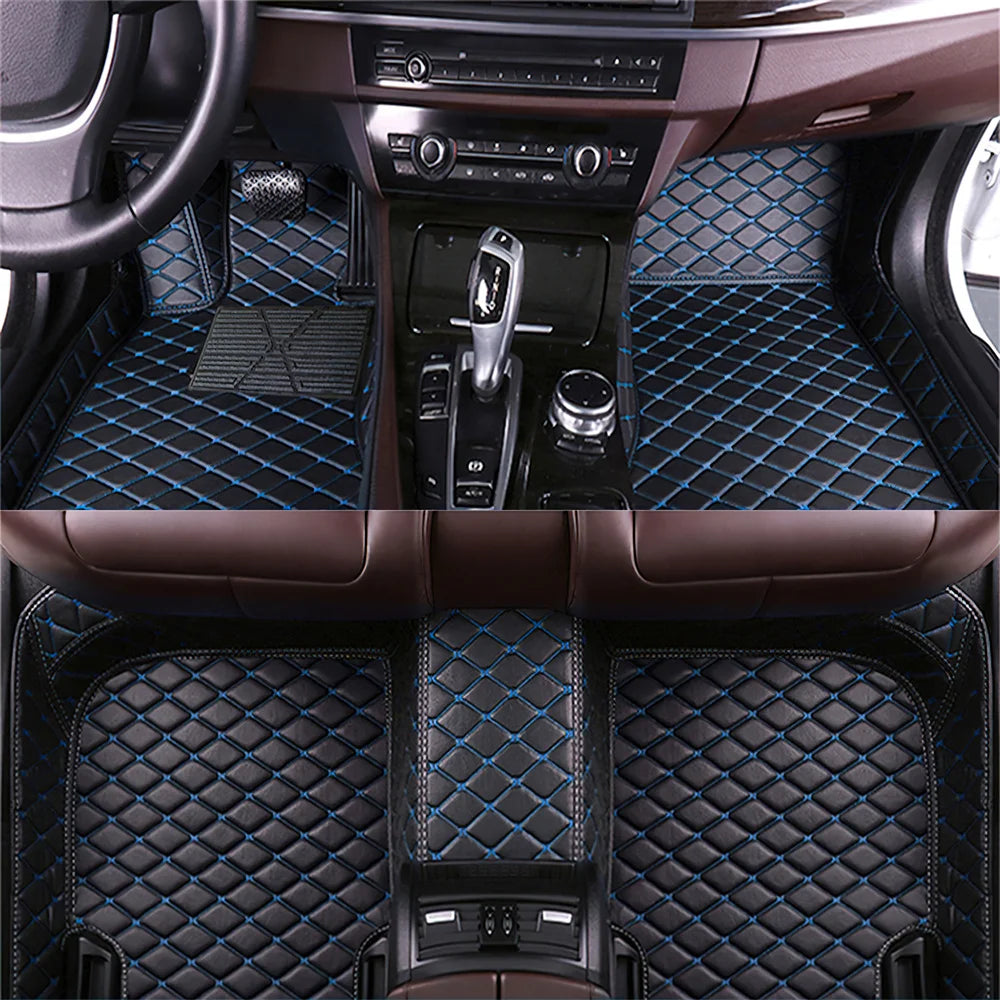 7 Seats Car Floor Mats For Mitsubishi Outlander 2022 2023 2024 2025 2026 Auto Leather Full Set Carpet Pads Vehice Foot Mat Rugs
