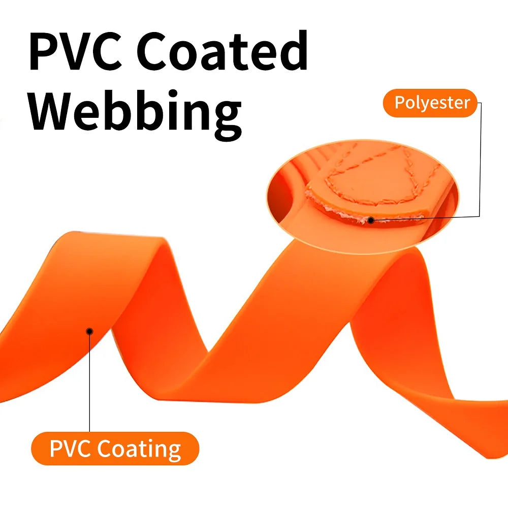 Waterproof Dog Leash, 3M/5M/10M/15M/20M/30M Dog Training Leash for Outside, Durable PVC Long Line Tracking Lead with Padded Hand