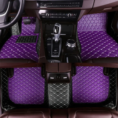 7 Seats Car Floor Mats For Mitsubishi Outlander 2022 2023 2024 2025 2026 Auto Leather Full Set Carpet Pads Vehice Foot Mat Rugs