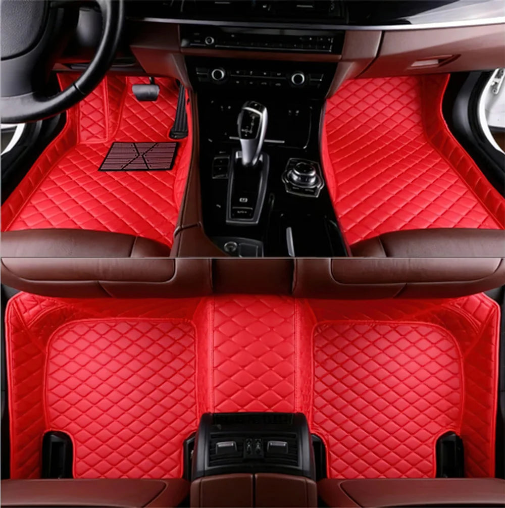 7 Seats Car Floor Mats For Mitsubishi Outlander 2022 2023 2024 2025 2026 Auto Leather Full Set Carpet Pads Vehice Foot Mat Rugs