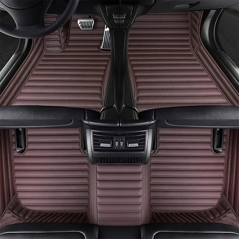 7 Seats Car Floor Mats For Mitsubishi Outlander 2022 2023 2024 2025 2026 Auto Leather Full Set Carpet Pads Vehice Foot Mat Rugs