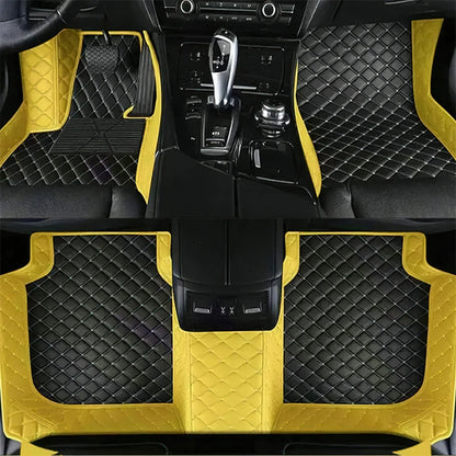 7 Seats Car Floor Mats For Mitsubishi Outlander 2022 2023 2024 2025 2026 Auto Leather Full Set Carpet Pads Vehice Foot Mat Rugs