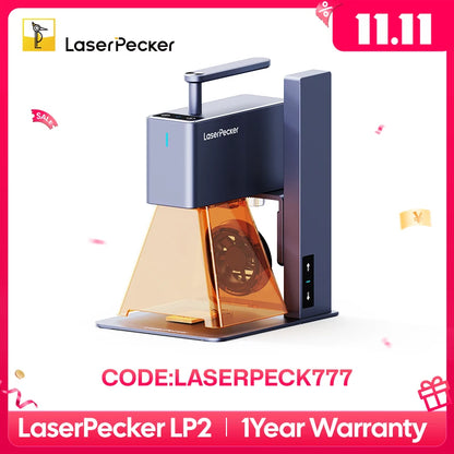 LaserPecker 2 Laser Engraver Portable Wood Engraving Machine DIY Logo Printer Wood Graver Art Making Laser Engraving Machine