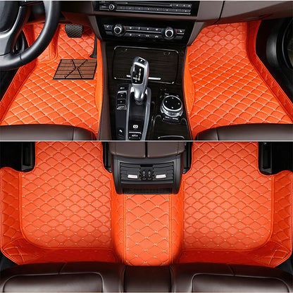 7 Seats Car Floor Mats For Mitsubishi Outlander 2022 2023 2024 2025 2026 Auto Leather Full Set Carpet Pads Vehice Foot Mat Rugs