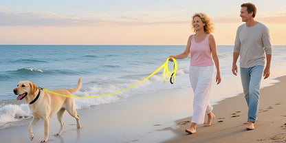 Waterproof Dog Leash, 3M/5M/10M/15M/20M/30M Dog Training Leash for Outside, Durable PVC Long Line Tracking Lead with Padded Hand