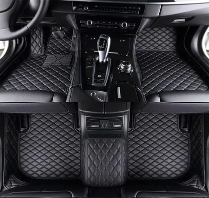 7 Seats Car Floor Mats For Mitsubishi Outlander 2022 2023 2024 2025 2026 Auto Leather Full Set Carpet Pads Vehice Foot Mat Rugs