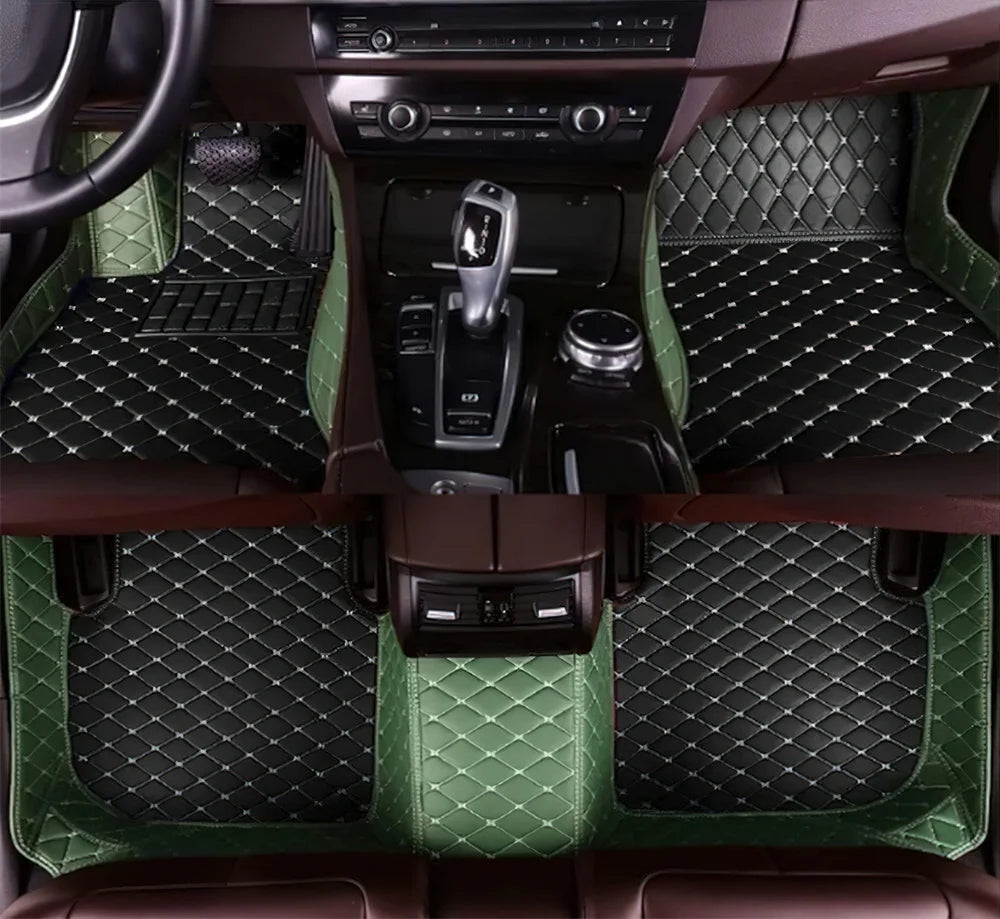 7 Seats Car Floor Mats For Mitsubishi Outlander 2022 2023 2024 2025 2026 Auto Leather Full Set Carpet Pads Vehice Foot Mat Rugs
