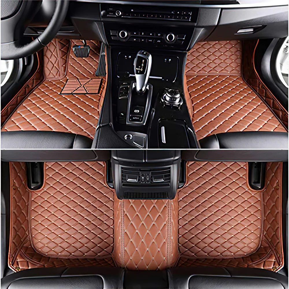 7 Seats Car Floor Mats For Mitsubishi Outlander 2022 2023 2024 2025 2026 Auto Leather Full Set Carpet Pads Vehice Foot Mat Rugs