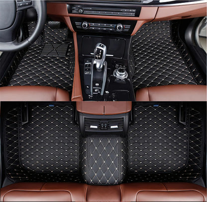7 Seats Car Floor Mats For Mitsubishi Outlander 2022 2023 2024 2025 2026 Auto Leather Full Set Carpet Pads Vehice Foot Mat Rugs