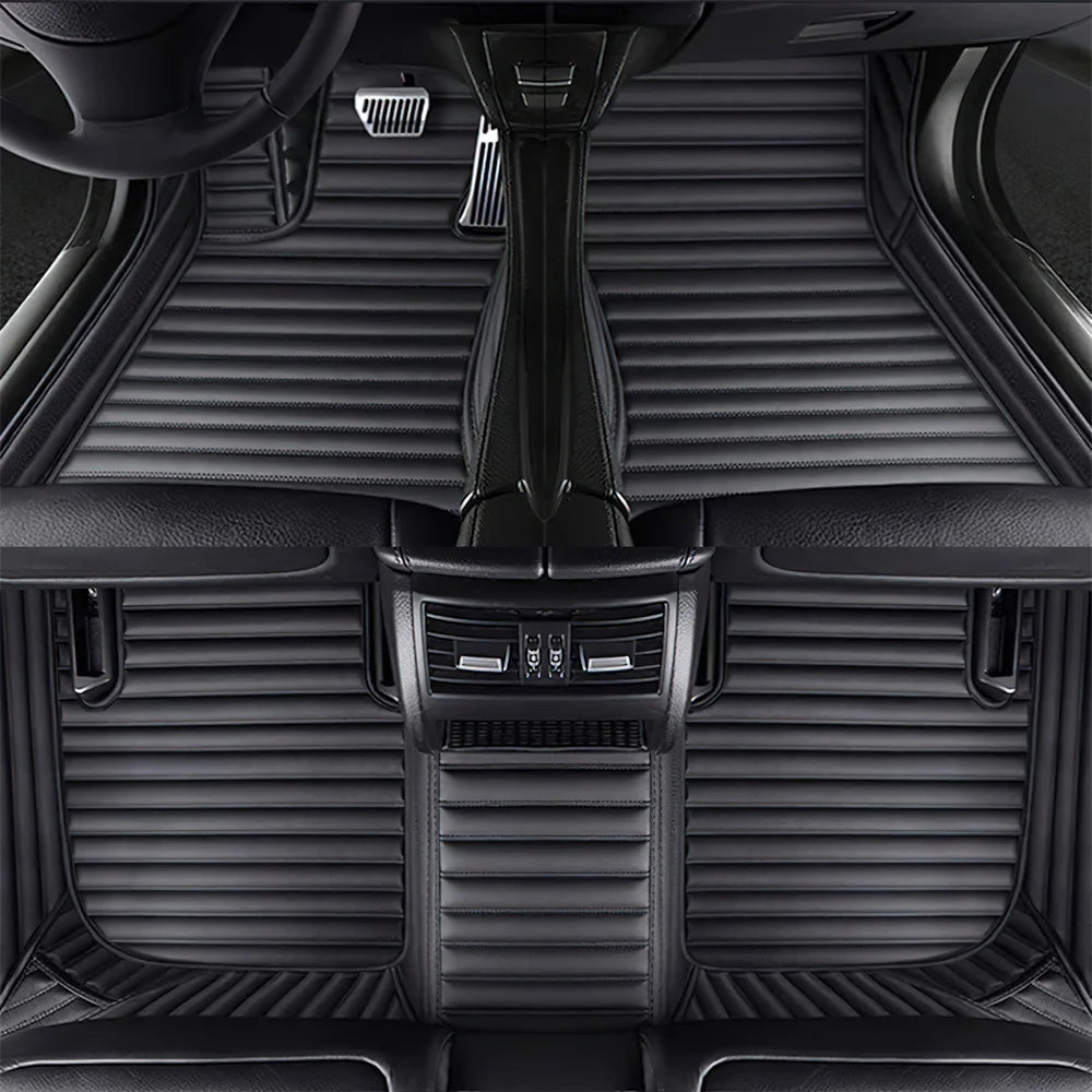 7 Seats Car Floor Mats For Mitsubishi Outlander 2022 2023 2024 2025 2026 Auto Leather Full Set Carpet Pads Vehice Foot Mat Rugs