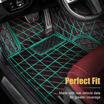 7 Seats Car Floor Mats For Mitsubishi Outlander 2022 2023 2024 2025 2026 Auto Leather Full Set Carpet Pads Vehice Foot Mat Rugs