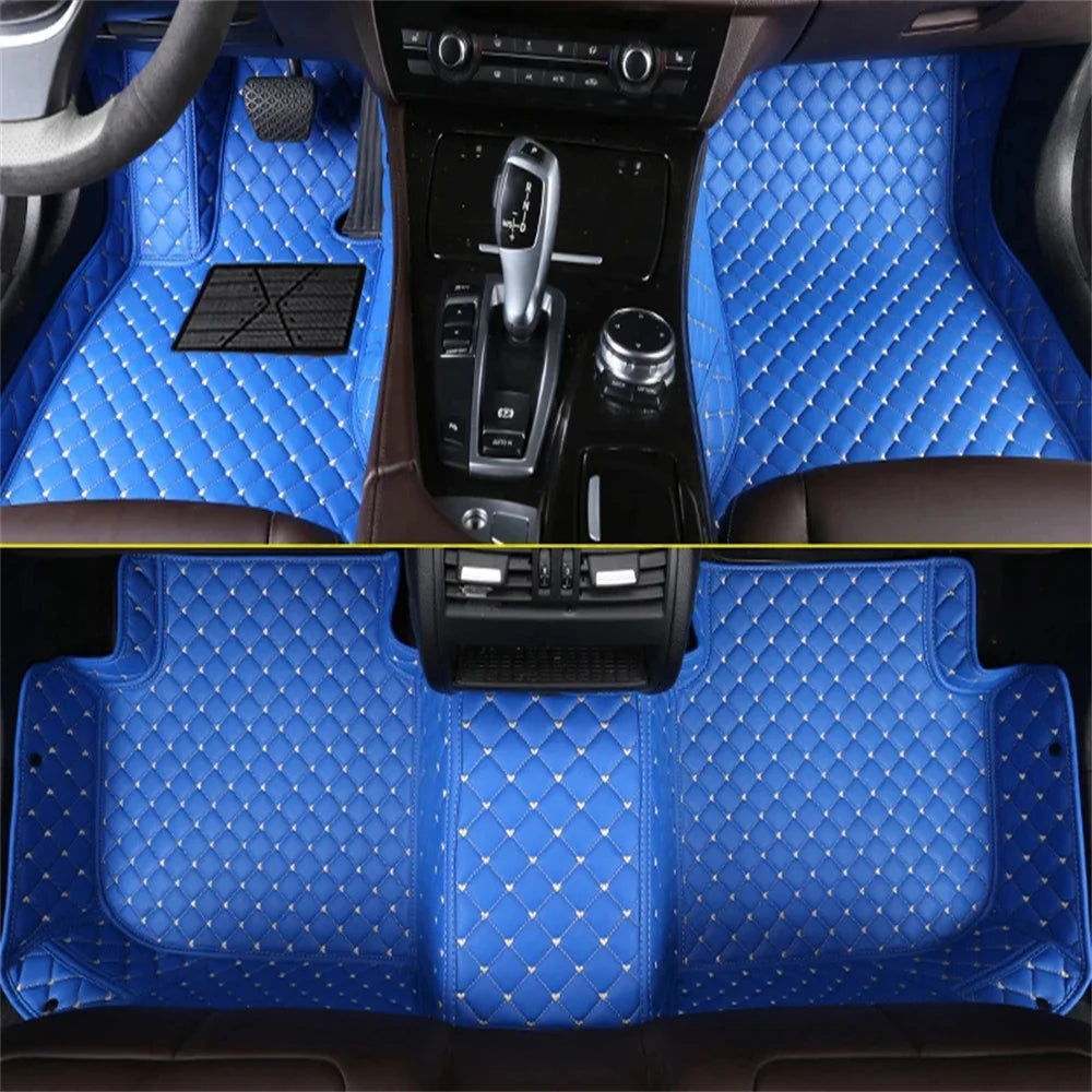 7 Seats Car Floor Mats For Mitsubishi Outlander 2022 2023 2024 2025 2026 Auto Leather Full Set Carpet Pads Vehice Foot Mat Rugs