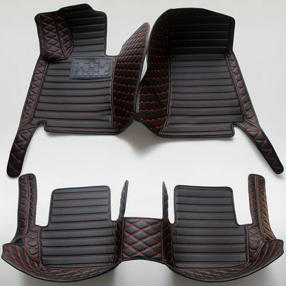 7 Seats Car Floor Mats For Mitsubishi Outlander 2022 2023 2024 2025 2026 Auto Leather Full Set Carpet Pads Vehice Foot Mat Rugs