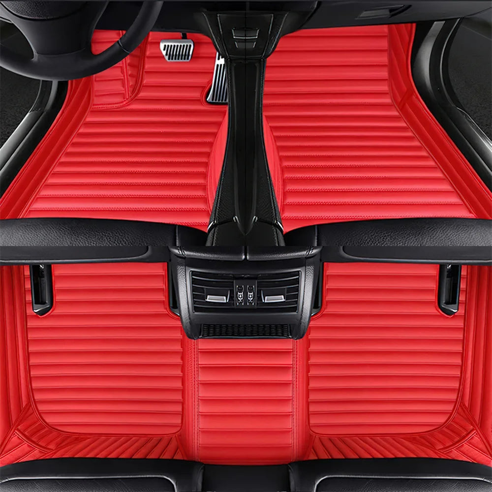 7 Seats Car Floor Mats For Mitsubishi Outlander 2022 2023 2024 2025 2026 Auto Leather Full Set Carpet Pads Vehice Foot Mat Rugs