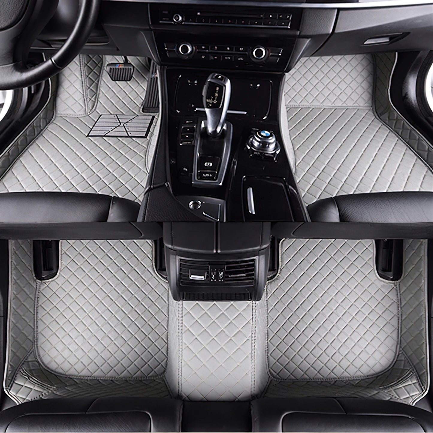 7 Seats Car Floor Mats For Mitsubishi Outlander 2022 2023 2024 2025 2026 Auto Leather Full Set Carpet Pads Vehice Foot Mat Rugs