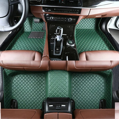 7 Seats Car Floor Mats For Mitsubishi Outlander 2022 2023 2024 2025 2026 Auto Leather Full Set Carpet Pads Vehice Foot Mat Rugs