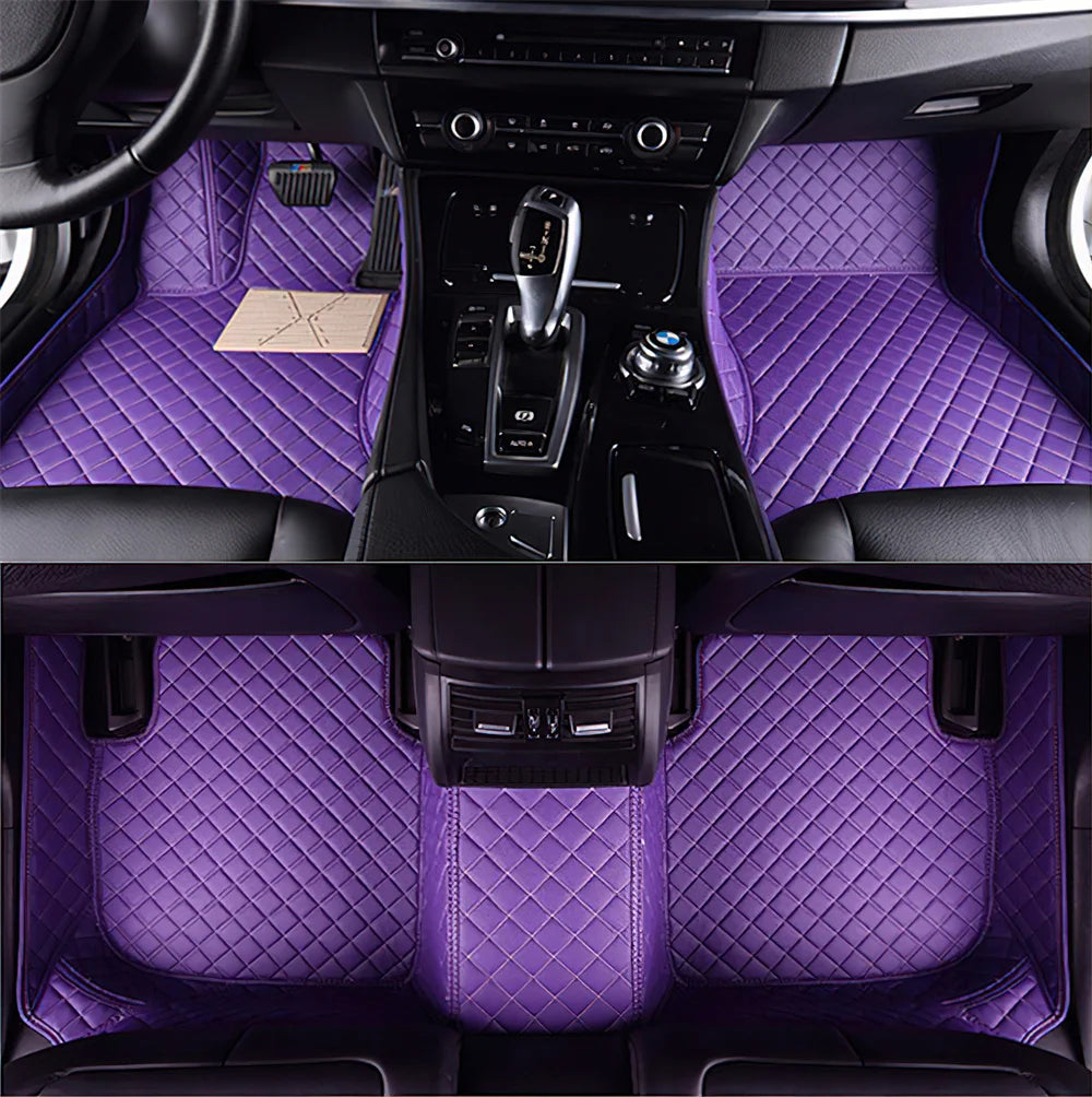 7 Seats Car Floor Mats For Mitsubishi Outlander 2022 2023 2024 2025 2026 Auto Leather Full Set Carpet Pads Vehice Foot Mat Rugs
