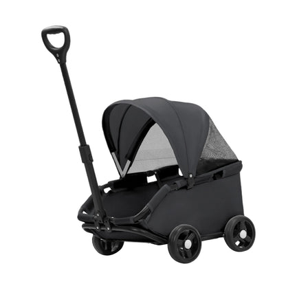 Pet Stroller Portable Dog Pram 4 Wheels Pet Travel Carrier Stroller with Sun Cover Breathable for Small Medium Pet Cats Dogs