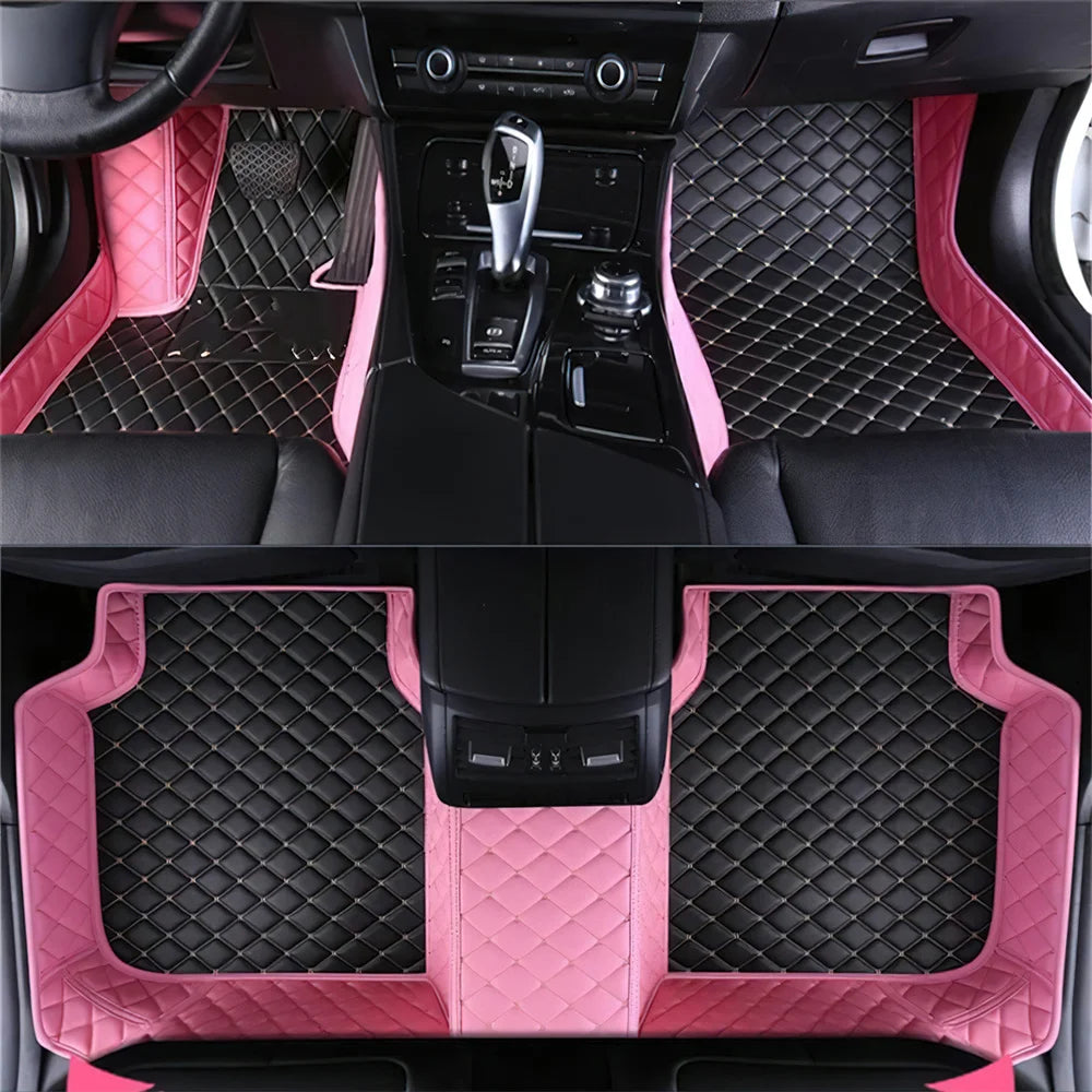 7 Seats Car Floor Mats For Mitsubishi Outlander 2022 2023 2024 2025 2026 Auto Leather Full Set Carpet Pads Vehice Foot Mat Rugs