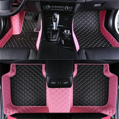 7 Seats Car Floor Mats For Mitsubishi Outlander 2022 2023 2024 2025 2026 Auto Leather Full Set Carpet Pads Vehice Foot Mat Rugs