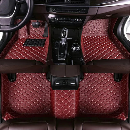 7 Seats Car Floor Mats For Mitsubishi Outlander 2022 2023 2024 2025 2026 Auto Leather Full Set Carpet Pads Vehice Foot Mat Rugs