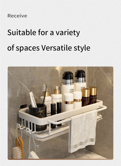Kitchen Hanging Storage Rack Shelf Towel Sponge Drain Organizer Alumimum Sink Drain Rack Basket Bathroom Shampoo Towel Holder