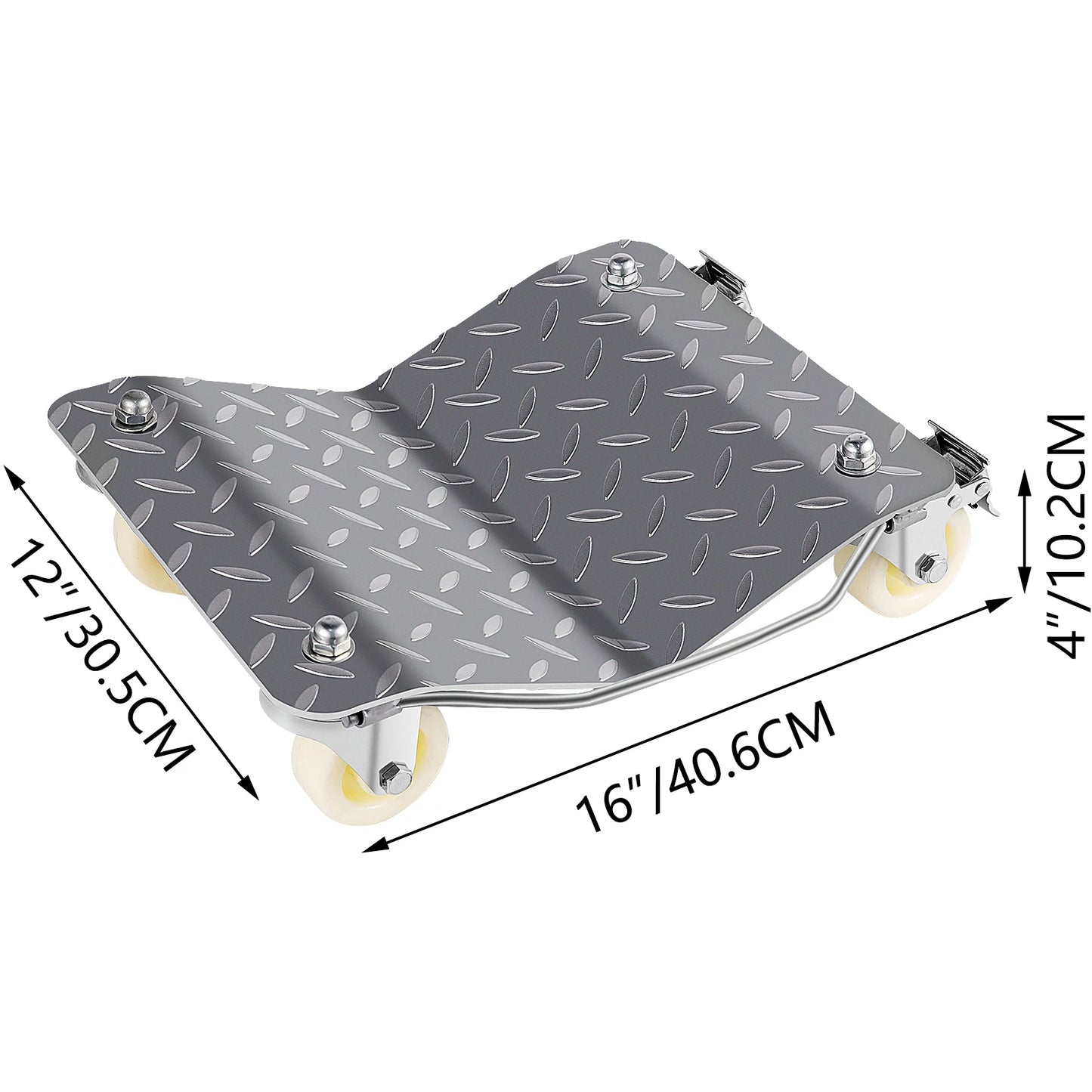 SucceBuy Vehicle Positioning Wheel Dollies 680Kg Per Dolly 2Pcs Car Wheel Dollies Car Skate Dolly Van Positioning Garage Jack