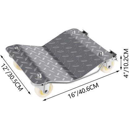 SucceBuy Vehicle Positioning Wheel Dollies 680Kg Per Dolly 2Pcs Car Wheel Dollies Car Skate Dolly Van Positioning Garage Jack