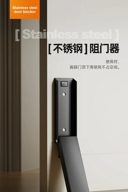 Black Door Block Door Stopper Door Entry Windproof Door Seam Stopper Anti-collision Safety Door Blockage Door Top Door Device