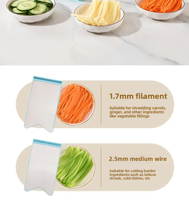 Multi-Functional Slicer, Kitchen Tool, Grater, Shredder, Potato Shredder, Double-Door Multi-Functional Slicer, Grater