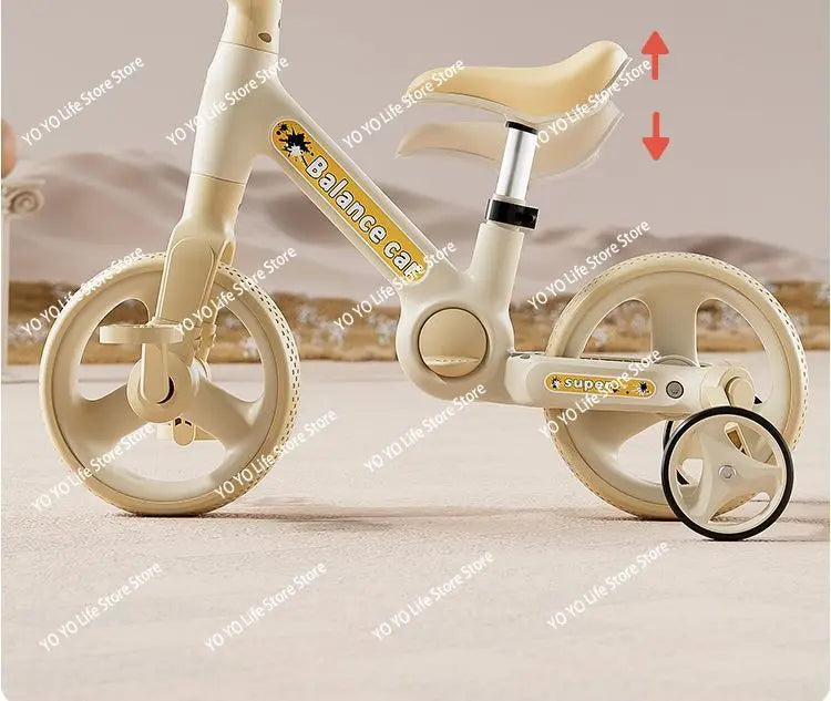 Children's balance scooter bike 1 to 3-6 years old children's baby toy bicycle 4-in-1 tricycle