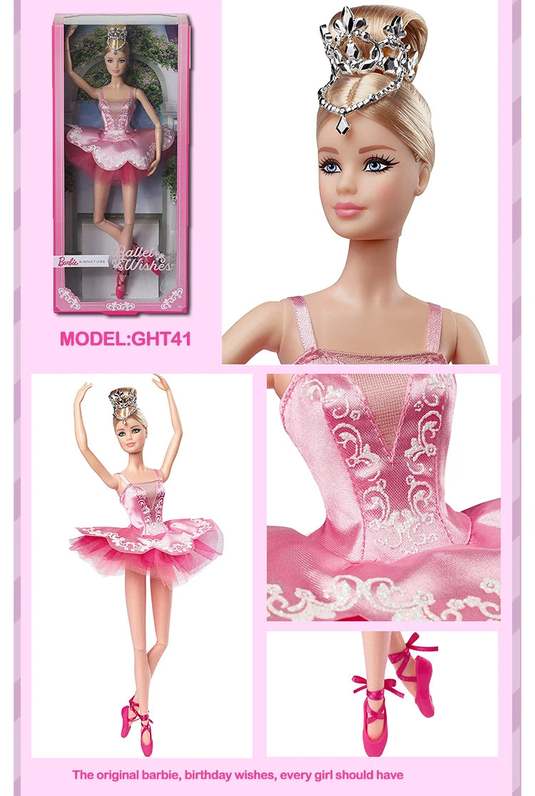 Original Mattel Barbie Fashionistas Doll Music Star Blonde Hair Bjd with Accessories Toys for Girls Collection Educational Props