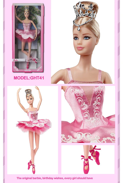 Original Mattel Barbie Fashionistas Doll Music Star Blonde Hair Bjd with Accessories Toys for Girls Collection Educational Props