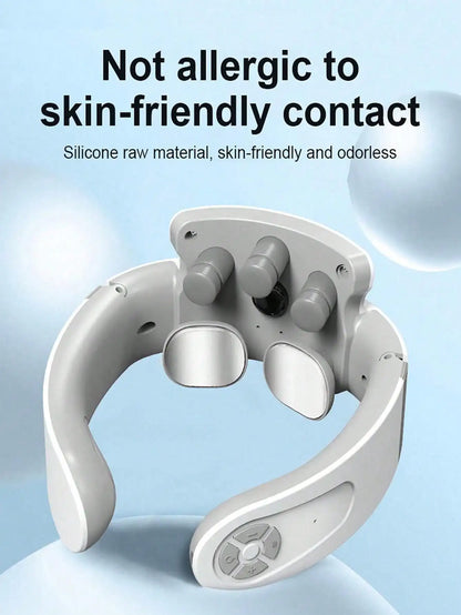 Cervical Massager Protable Mini Neck Shoulder Massager Deep Massage Neck Warm Pressing Neck Pressing Care