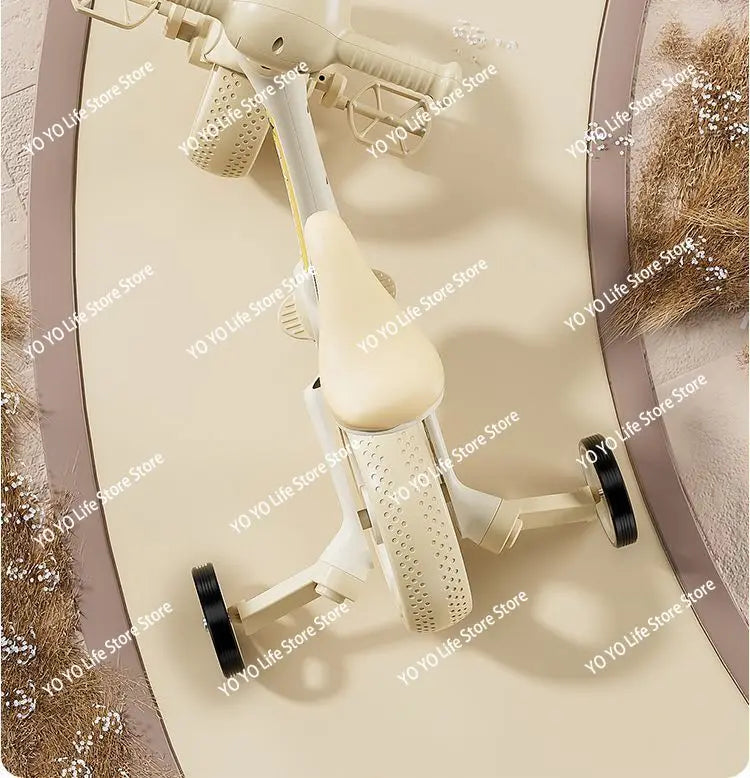 Children's balance scooter bike 1 to 3-6 years old children's baby toy bicycle 4-in-1 tricycle