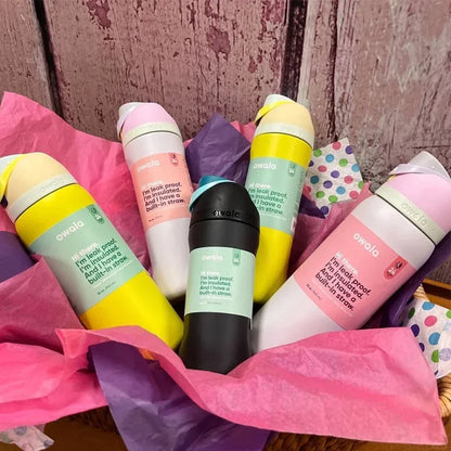 Owala Insulated Stainless Steel Water Bottle with Straw, BPA-Free Sports Water Bottle, Great for Travel,32Oz