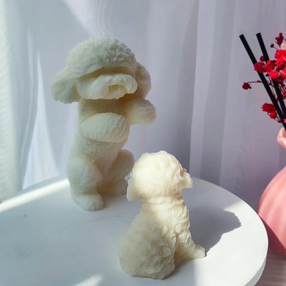 3D Cat & Puppy Candle Mold