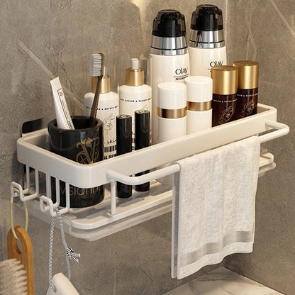 Kitchen Hanging Storage Rack Shelf Towel Sponge Drain Organizer Alumimum Sink Drain Rack Basket Bathroom Shampoo Towel Holder