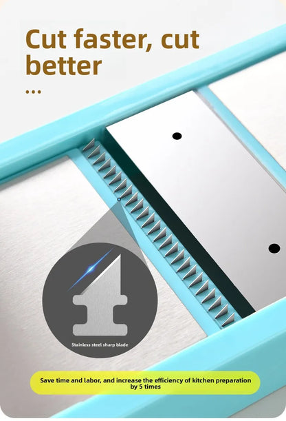 Multi-Functional Slicer, Kitchen Tool, Grater, Shredder, Potato Shredder, Double-Door Multi-Functional Slicer, Grater