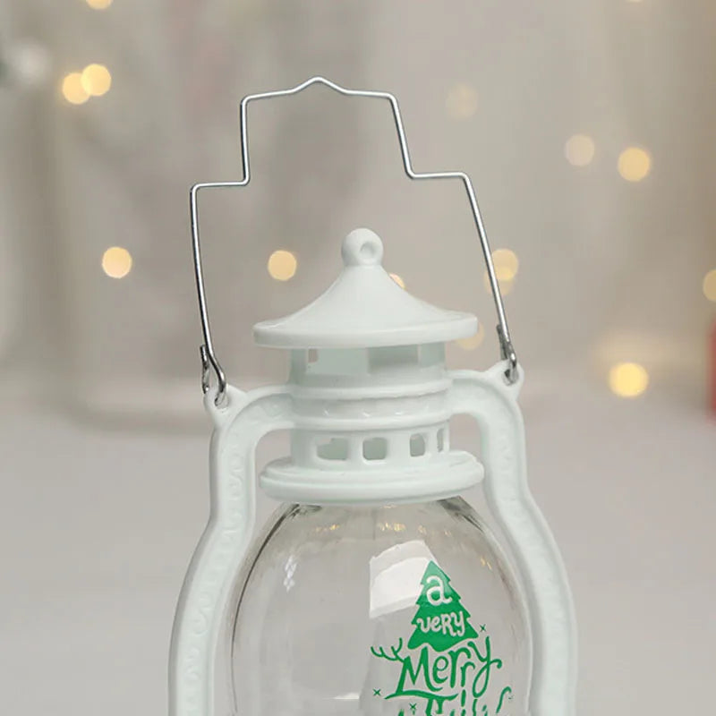 Portable LED Christmas Santa Claus Snowman Lanterns Indoor Decor Lights Battery Powered for Home Xmas New Year Navidad Ornaments