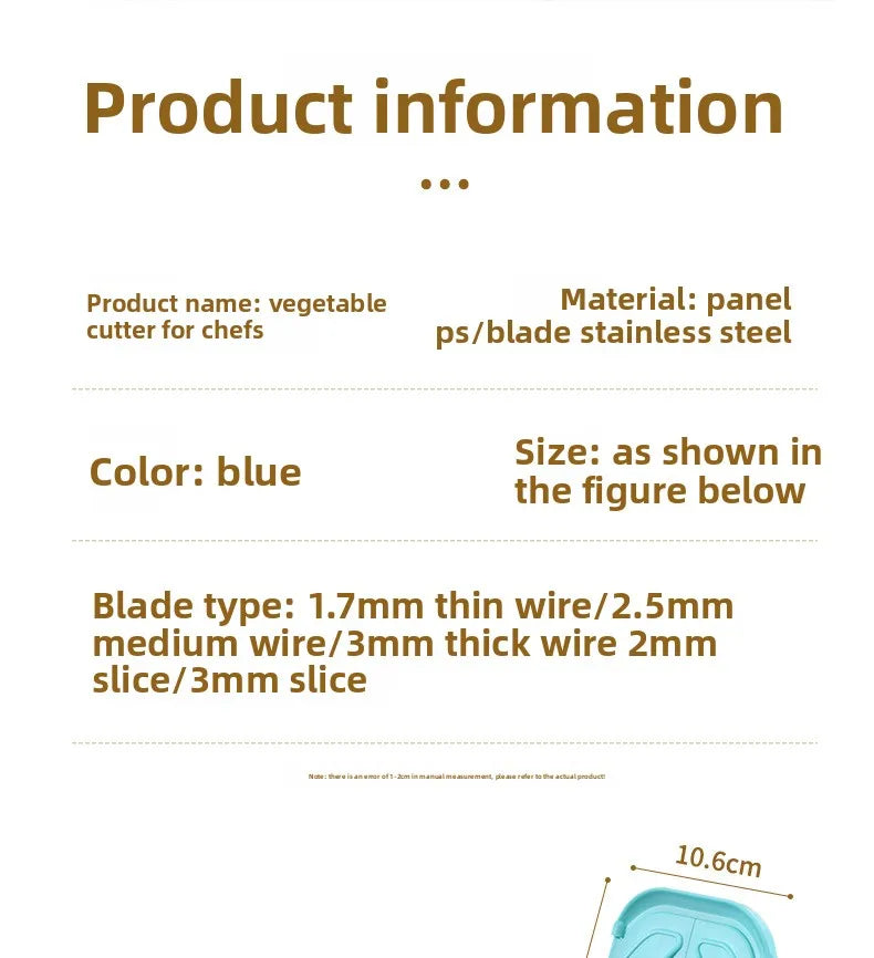 Multi-Functional Slicer, Kitchen Tool, Grater, Shredder, Potato Shredder, Double-Door Multi-Functional Slicer, Grater