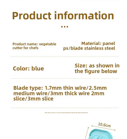 Multi-Functional Slicer, Kitchen Tool, Grater, Shredder, Potato Shredder, Double-Door Multi-Functional Slicer, Grater