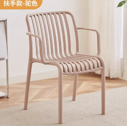 Balcony Plastic Backrest Leisure Luxury Chair Home Restaurant Dining Room Chair Sillas Para Comedor Beach Chairs For Kitchen