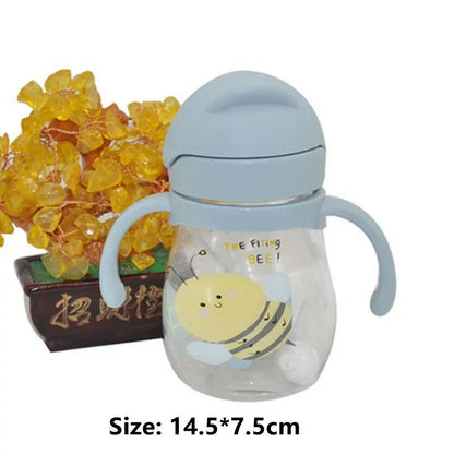 350 ML Children Portable Straw Drinkware Sports Travel Drinking Bottles Water Cup Cute Cartoon Water Bottle Outdoor